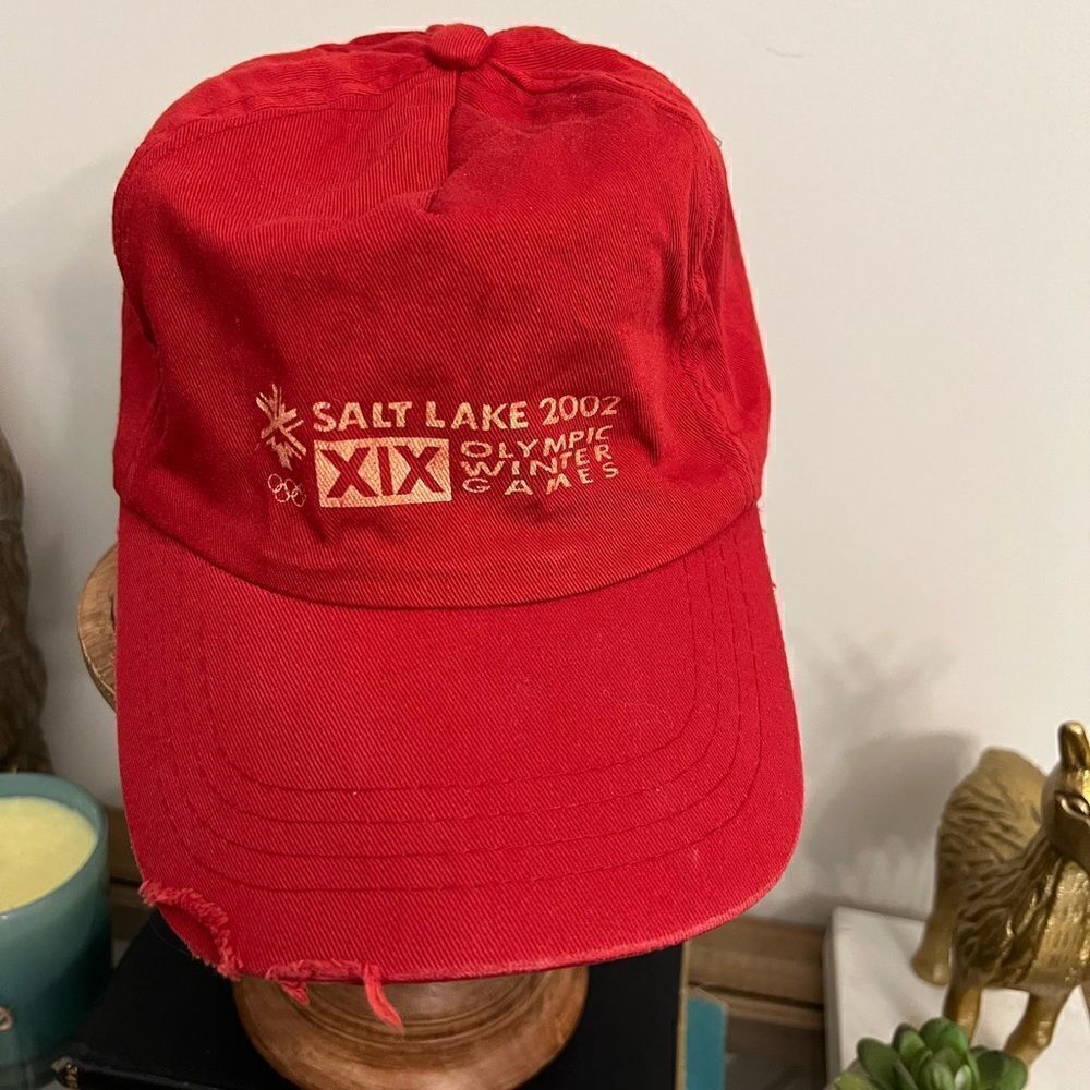Salt Lake 2002 Olympic Red Baseball Cap
